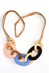 CHUNKY NECKLACE - blk blue